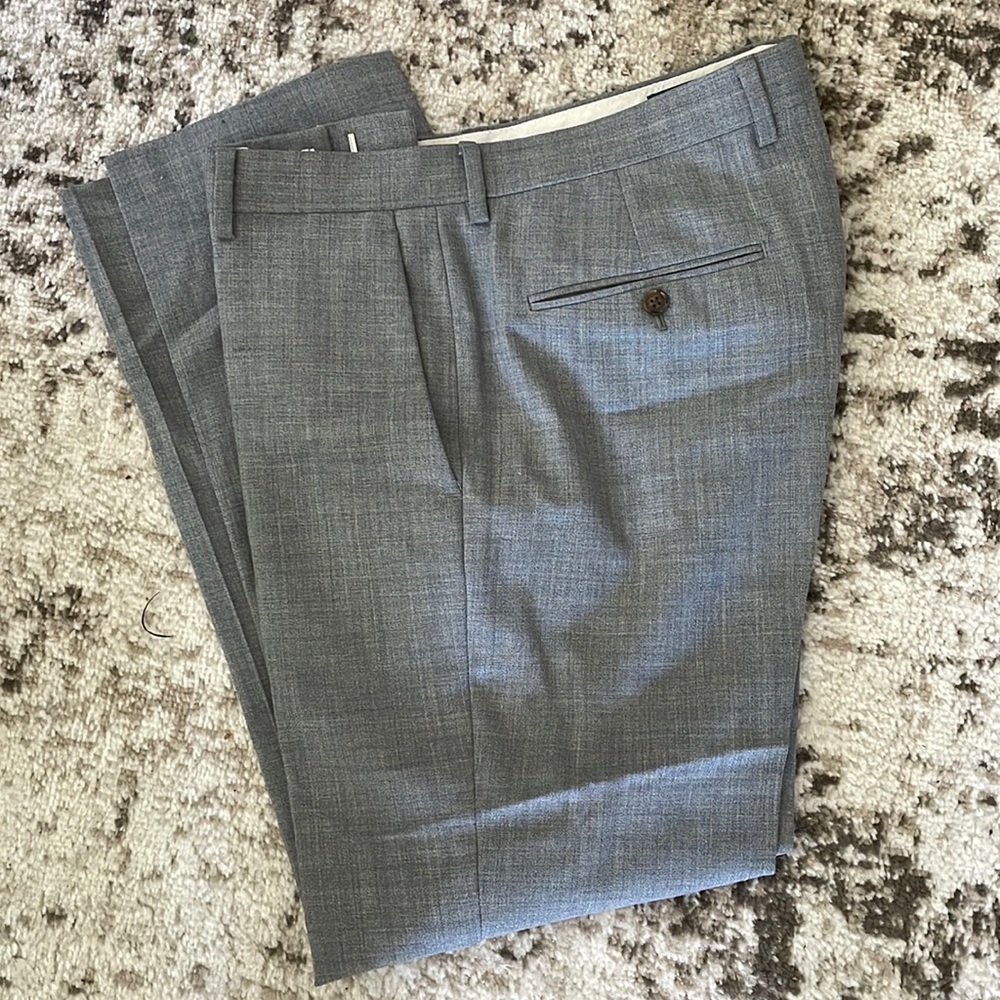 J. Crew Thompson Suit Set in Gray suit38S pantW33 L30